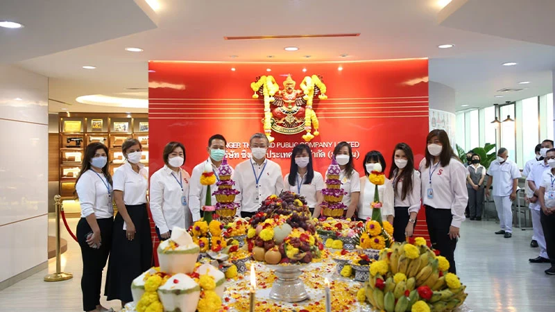 ภาพบรรยากาศกิจกรรมทำบุญบริษัท ประจำปี 2565