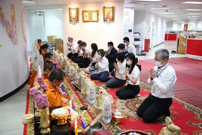 ภาพบรรยากาศกิจกรรมทำบุญบริษัท ประจำปี 2565