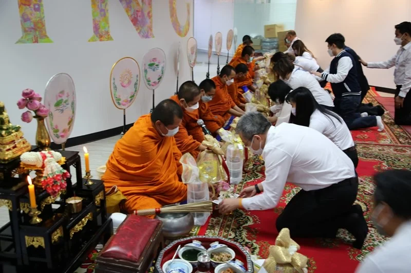 ภาพบรรยากาศกิจกรรมทำบุญบริษัท ประจำปี 2565