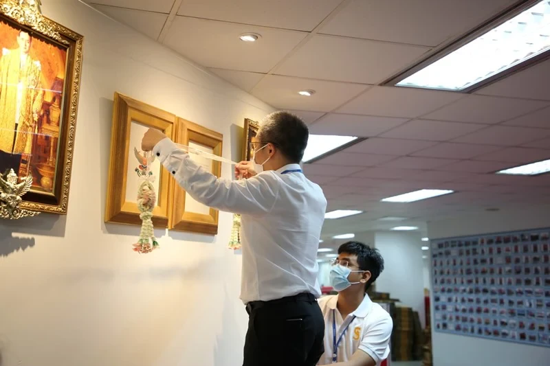 ภาพบรรยากาศกิจกรรมทำบุญบริษัท ประจำปี 2565