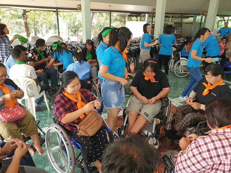 จัดกิจกรรม “สันทนาการ สานสัมพันธ์ ความสามัคคี” ให้กับกลุ่มพนักงานคนพิการ