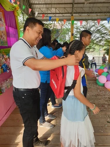 สนับสนุนอุปกรณ์การเรียน ของเล่น ขนม และร่วมกิจกรรมวันเด็กแห่งชาติประจำปี 2563