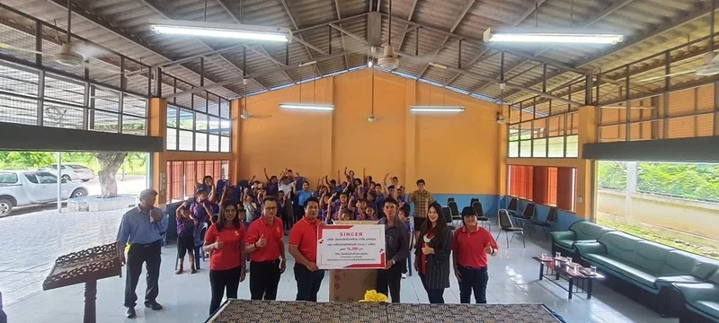 บริษัท ซิงเกอร์ประเทศไทย จำกัด (มหาชน) จัดโครงการ “ซิงเกอร์บริจาคเครื่องใช้ไฟฟ้า เพื่อสนับสนุนการดำเนินงานของหน่วยงานต่างๆและชุมชน”