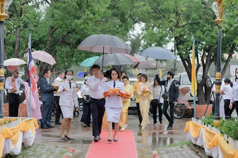 บริษัท ซิงเกอร์ประเทศไทย จำกัด (มหาชน) ได้ดำเนินการขอรับพระราชทานผ้าพระกฐิน ประจำปี ๒๕๖๓ เพื่อนำไปถวายพระสงฆ์จำพรรษา ณ พระอารามหลวง วัดมหาพุทธาราม