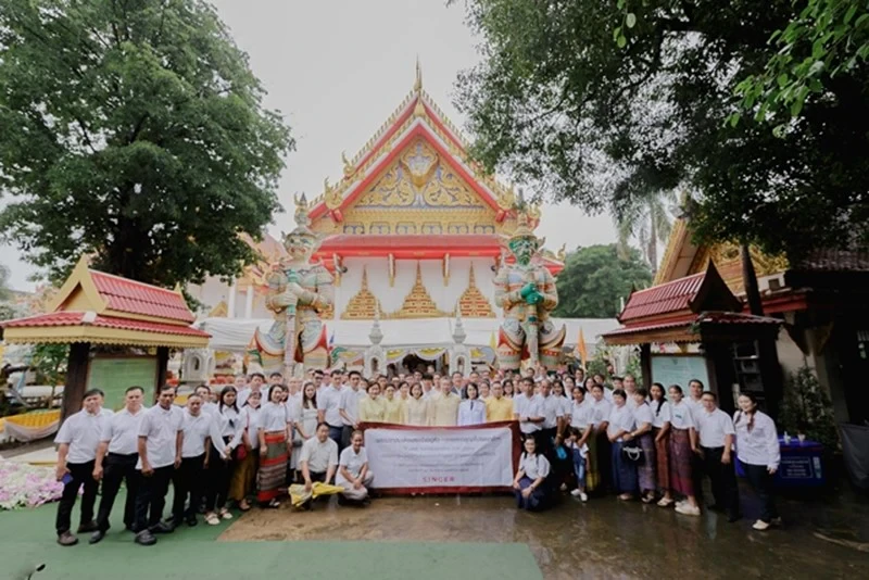 บริษัท ซิงเกอร์ประเทศไทย จำกัด (มหาชน) ได้ดำเนินการขอรับพระราชทานผ้าพระกฐิน ประจำปี ๒๕๖๓ เพื่อนำไปถวายพระสงฆ์จำพรรษา ณ พระอารามหลวง วัดมหาพุทธาราม