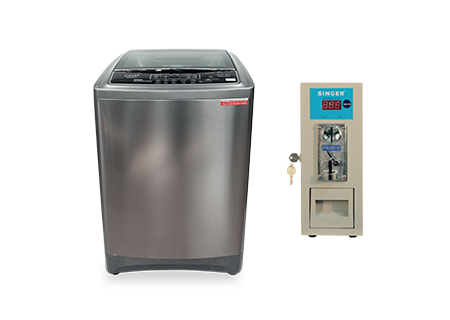 เครื่องซักผ้าหยอดเหรียญถังเดี่ยวอัตโนมัติ