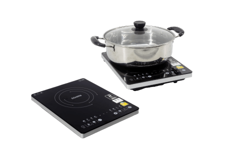 เตาแม่เหล็กไฟฟ้า แถมฟรีหม้อสแตนเลส อเนกประสงค์