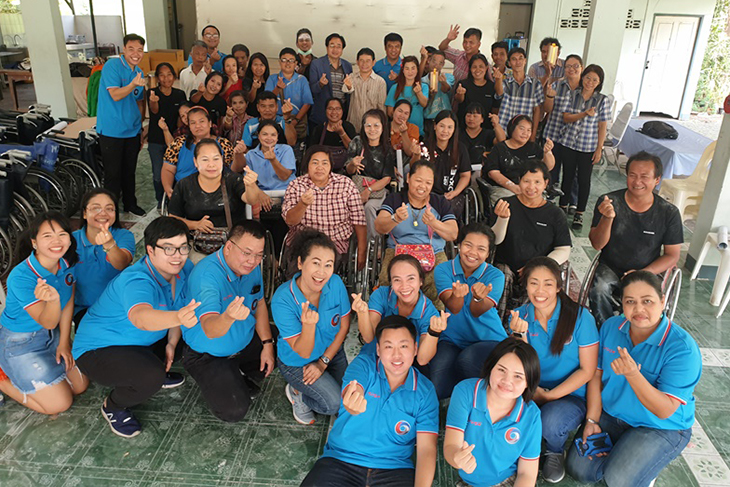 จัดกิจกรรม “สันทนาการ สานสัมพันธ์ ความสามัคคี” ให้กับกลุ่มพนักงานคนพิการ 
